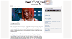 Desktop Screenshot of boxofficequant.com